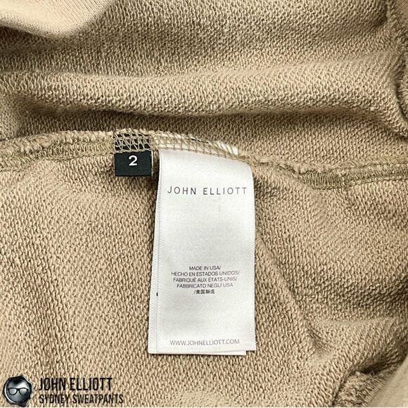 JOHN ELLIOTT SYDNEY JOGGER SWEATPANTS IN SHARK BEIGE MEN’S MEDIUM LUXURY PANTS - Picture 11 of 14
